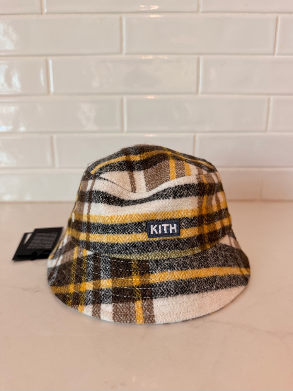 Kith baby Wool Blend Plaid Bucket Hat